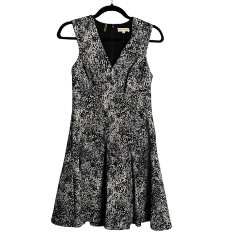 REBECCA TAYLOR Sleeveless Printed Textured Mini Dress Size 4